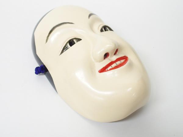 ☆骨董品 無形文化財 備中神楽面 赤木冨岳作 稲田姫 素戔鳴