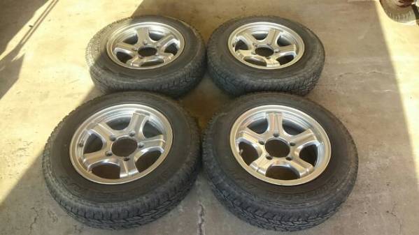 □175/80R15 ジムニー用タイヤアルミセット 中古 □□175/80R15