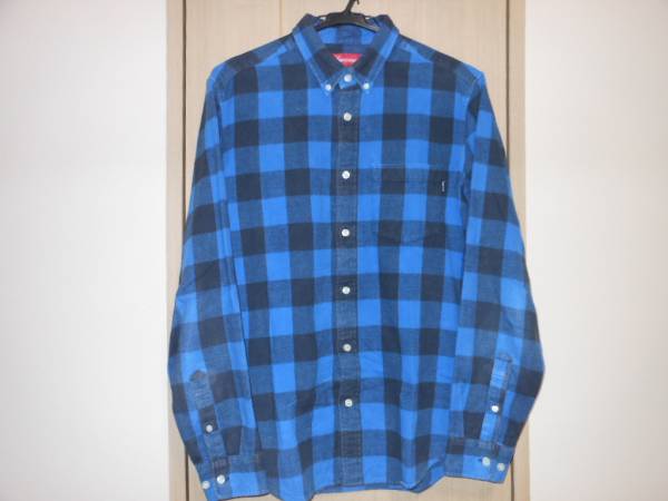 正規品 supreme Buffalo Check Shirt 青S シャツ NORTH FACE