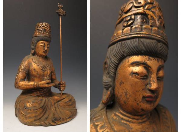 時代 鍍金 木彫 大日如来坐像 彫刻 仏像 35.3cm 仏教美術T ジレット Yahoo!