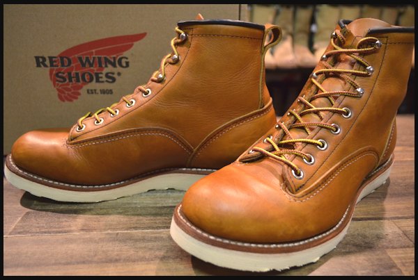 【箱付良品】レッドウィング2904ラインマンブーツ茶7.5Dredwing