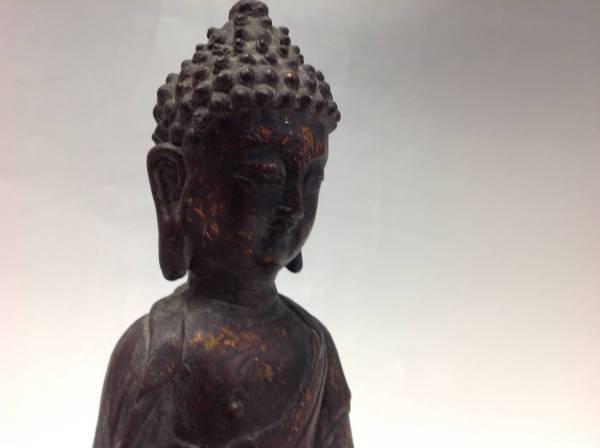 特注モデル 仏教美術 古銅仏像 薬師如来坐像 検：中国仏チベット仏金銅