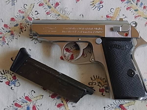 マルシン製 ワルサー PPK モデルガン フレーム シルバー ABS樹脂製