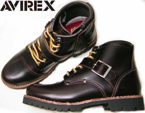 AVIREXアビレックス エンジニア ブーツTIGERバイカー2931茶us8.5
