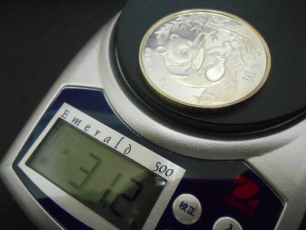 1994年 パンダ 中国 10元 1オンス 10元銀貨 1oz 純銀 パンダ銀貨 パンダ