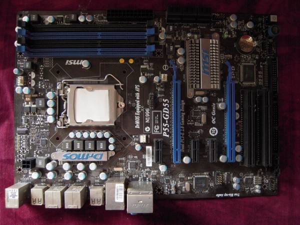 MSI LGA 0 - Intel Motherboard ATX | P55 P55-GD55 P55-GD65 P55-GD80