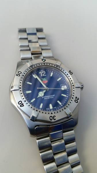 タグホイヤー 2000 クラシック WK1113 ネイビー メンズ QZ