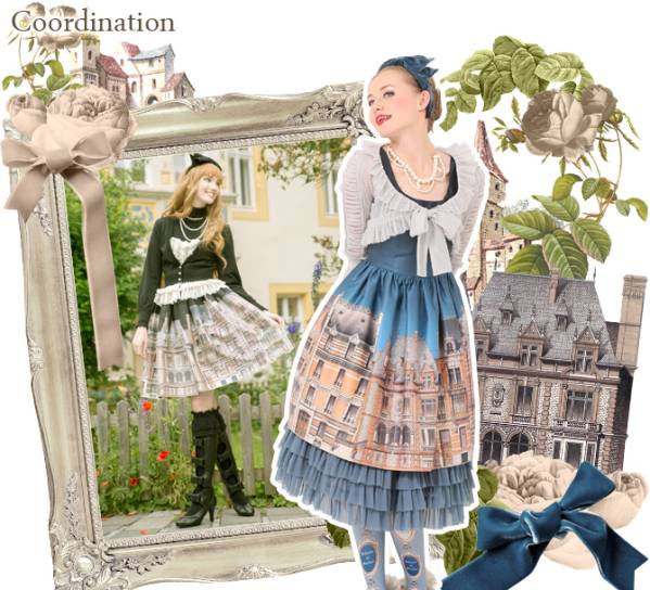 Juliette et Justineローブ ドゥ ヴィラージュ街並みワンピ