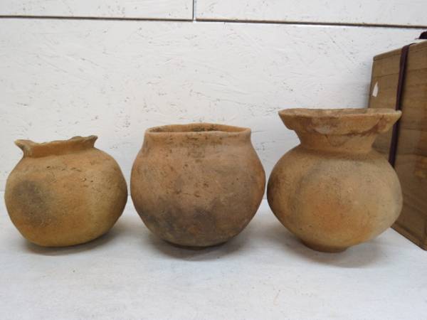 茨城県ひたちなか市大平出土 土師器 3点~考古遺物 弥生式土器