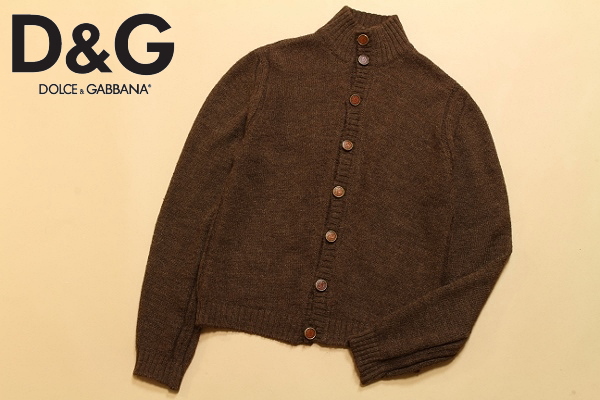 伊製★D&G ドルチェ&ガッバーナ アルパカ混 ニット カーディガン