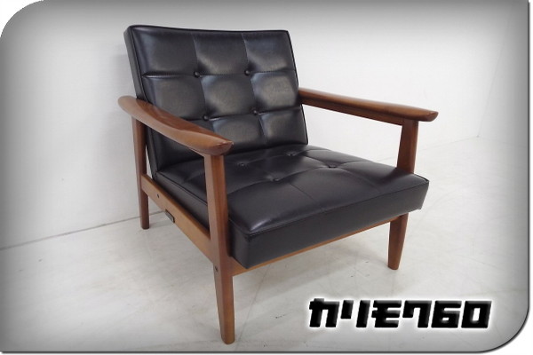 ■展示品■カリモク60■Kチェア/StandardBlack/1Pソファ/bbb636e
