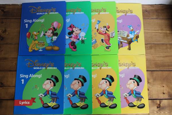 ☆ DWEディズニー英語システム ☆ シングアロング ☆ 本&CD8枚 ,御覧