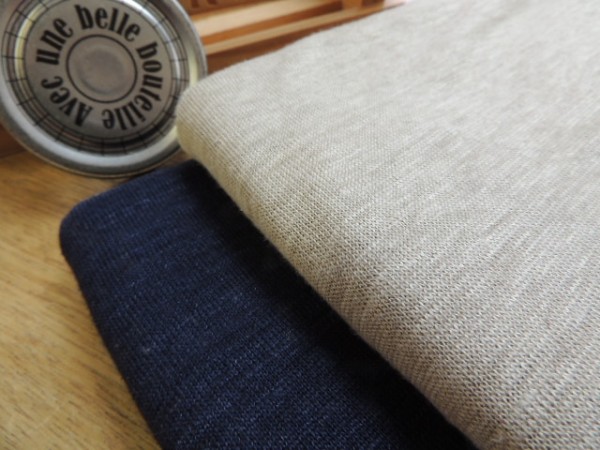 zp408-1★送料無料★麻100％ニット生地★2枚セット★長計4ｍ