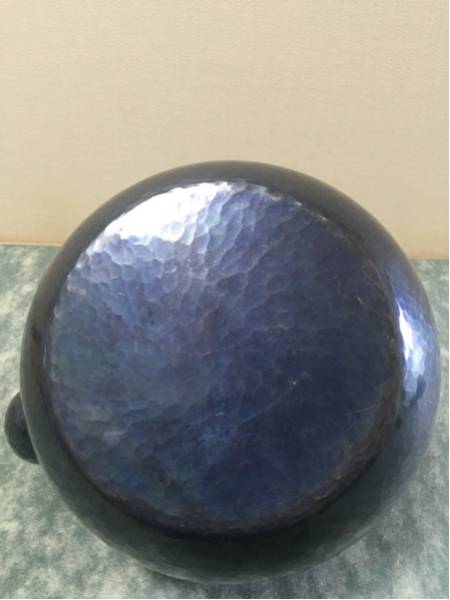 清穂堂 鎚起銅器 水注 湯沸 共箱付 茶道具 銅瓶 急須 槌目 清穂堂 鎚起