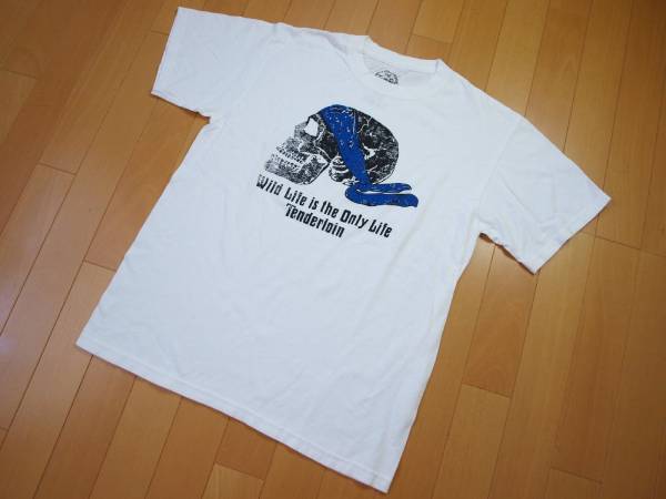 テンダーロイン TENDERLOIN 海賊バンダナスカル 半袖Tシャツ M て