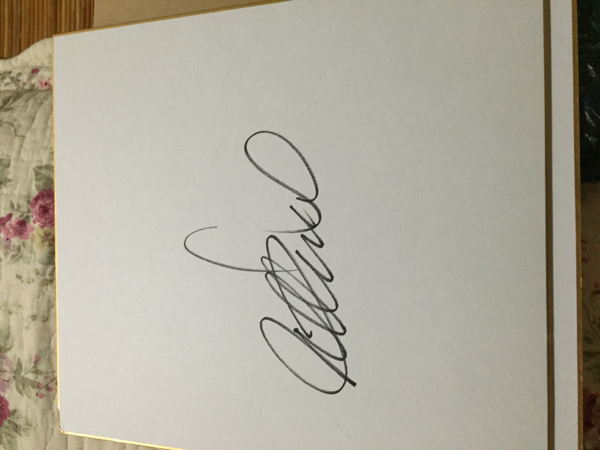 記録達成 イチロー選手サイン色紙 難あり