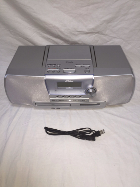 動作品】 RC-A2 victor CD MD ラジカセ ビクター シルバー 【公式通販】