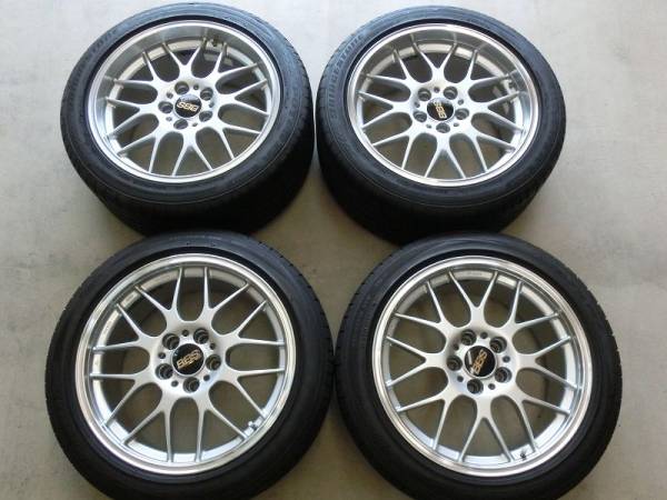 BBS RG-R 18×8.5J 18×9.5J 235/45R18 265/40R18 4本 中古 タイヤ