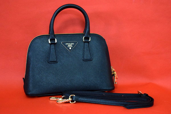 プラダ　ハンドバッグ　ショルダー付　ブラック 中古美品