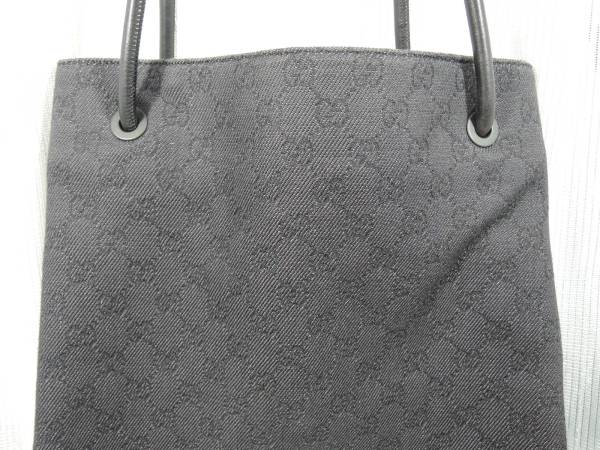GUCCI グッチ ショルダーバッグ GG 黒 キャンバスxレザー 101341