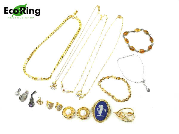 1円 ディオール クレージュ 他 アクセサリー 計15点セット AB363