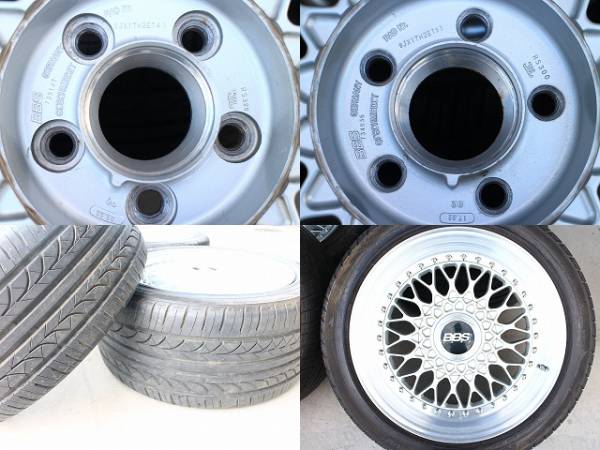 BBSホイール 17インチ 中古 バリ溝 4本