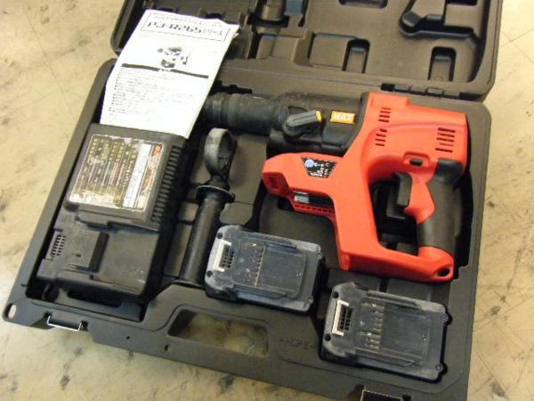w●MAX 充電式ハンマドリル PJ-R265●ケース新品/整備済み