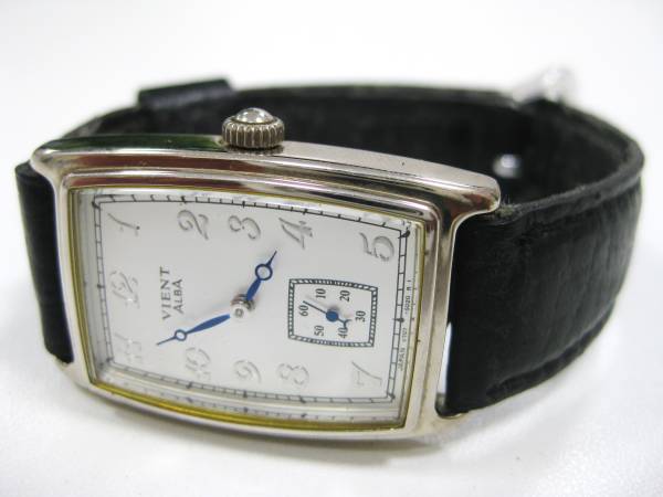 SEIKO/セイコー VIENT ALBA スモセコ 3針QZ V707-5020 稼働品(アルバ 