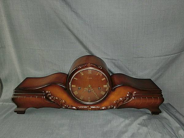 ドイツ製 置時計 ヘルムレ Hermle 8本鐘 2種類チャイム時計 作動