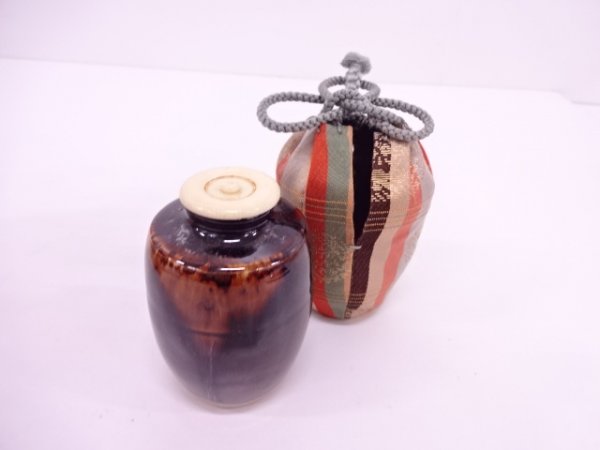 48533# 【1円～】桶谷定一造 肩衝茶入 茶道具『京焼・清水焼 【公式通販】