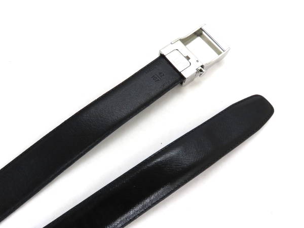 1円 ダンヒル dunhill メンズ レザー ベルト ブラック DE542