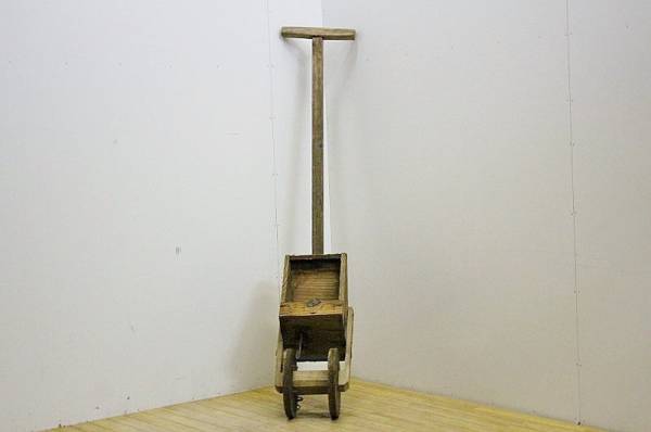 ★K-1500/古民具　農具　種まき機　ディスプレィ/古録展