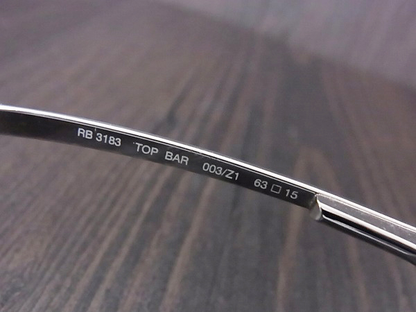 Ray Ban/レイバン Bz' 稲葉モデル サングラス RB3183 003/Z1 最新