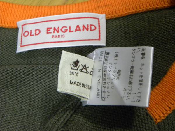 レア英国製オールドイングランドOLD ENGLAND半袖ニットTシャツ