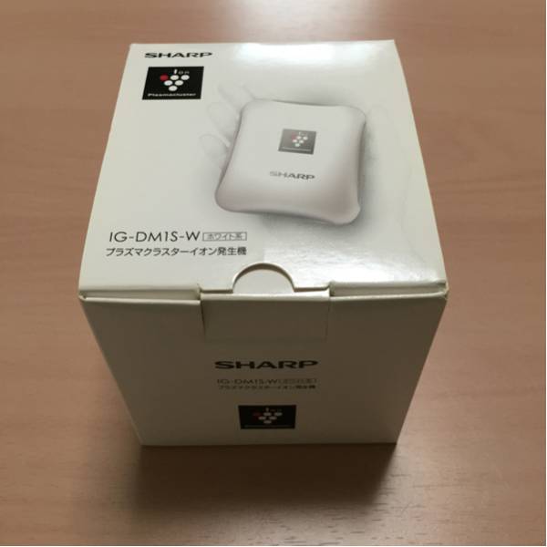 SHARP プラズマクラスターイオン発生機 IG-DM1S-W ホワイト