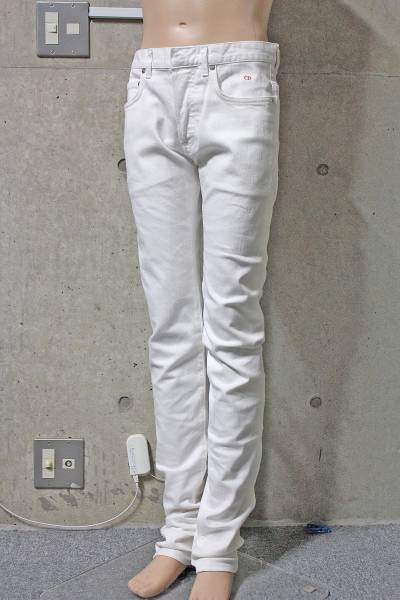 ディオールオム ストレッチホワイトデニム 白 30 17AW 新品 1円