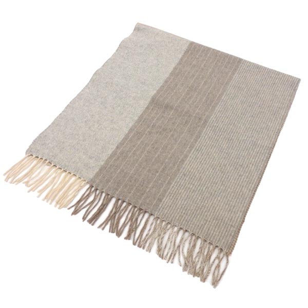◆美品◆アニオナ AGNONA 総カシミア マフラー ベージュ