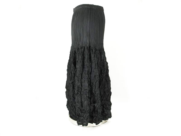 1円 超美品 プリーツプリーズ デザイン ロング スカート AV306