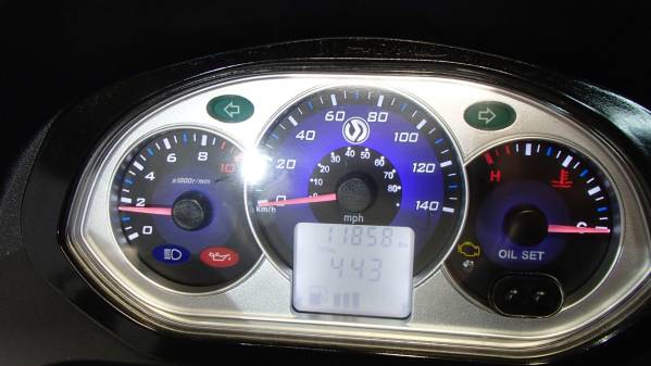 11，860km！SYM RV125i バックレスト型　インジェクション