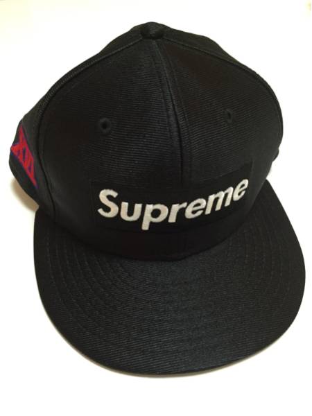 [中古美品] supreme 16ss new era BLACK 7 1/2 国内正規品