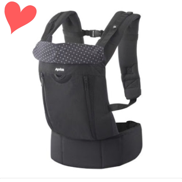 アップリカ ベルフィット コラン 抱っこ紐 メッシュ カヌレ 黒