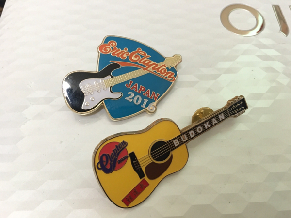 Eric Clapton 2016日本武道館公演 ピンバッジ 2種