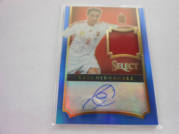 SELECT SOCCER auto&material Blue 3/15 XAVI HERNANDEZ Spain