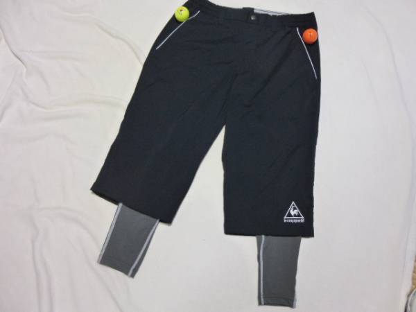 ★最後★ルコック/ハーフパンツレギンス付・ブラック【84-94】