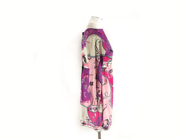 EMILIO ワンピース PUCCI エミリオプッチ プッチ柄 ピンク 長袖 - 美品