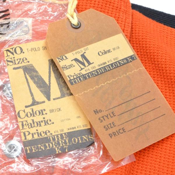 TENDERLOIN テンダーロイン T-POLO SHT ポロシャツ オレンジ サイズ:M　ボーリングシャツ 半袖シャツ ワークシャツ