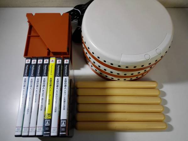 PS2 太鼓の達人 ソフト7本セット+タタコン3台