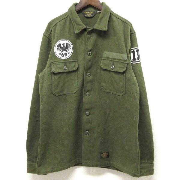 WEST RIDEウエストライドAL ARMY NEL SHIRTアーミーネルシャツXL