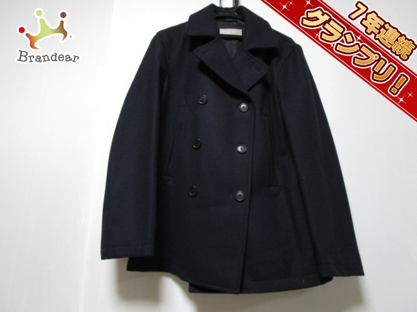 マーガレットハウエル Pコート L メンズ 美品 黒 冬物 MargaretHowell
