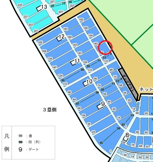 神宮球場 広島 vs. 試合情報 東京ヤクルトスワローズ 3塁側S指定席40段 